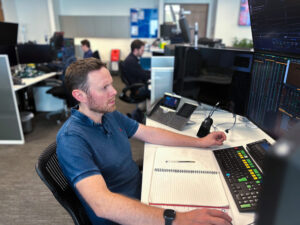 Man at desk