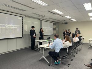 Students giving presentation